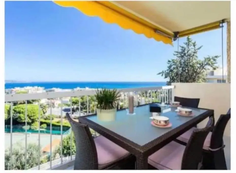 דירה ניס Magnificent 3 Rooms-Sea View-Terrace-Pool